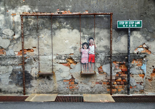 Penang - Streets of Art in Malaysia - Gadt Travel