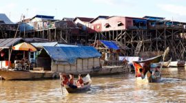 Floating Cambodian village