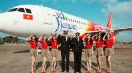 A flight crew of Vietjet Air