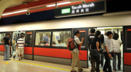 MRT is very popular and convenient in Singapore with the system covering all the city