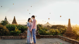 Romantic scenery of Bagan