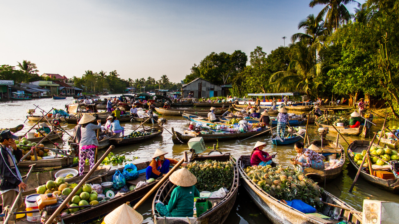 Mekong Delta floating markets