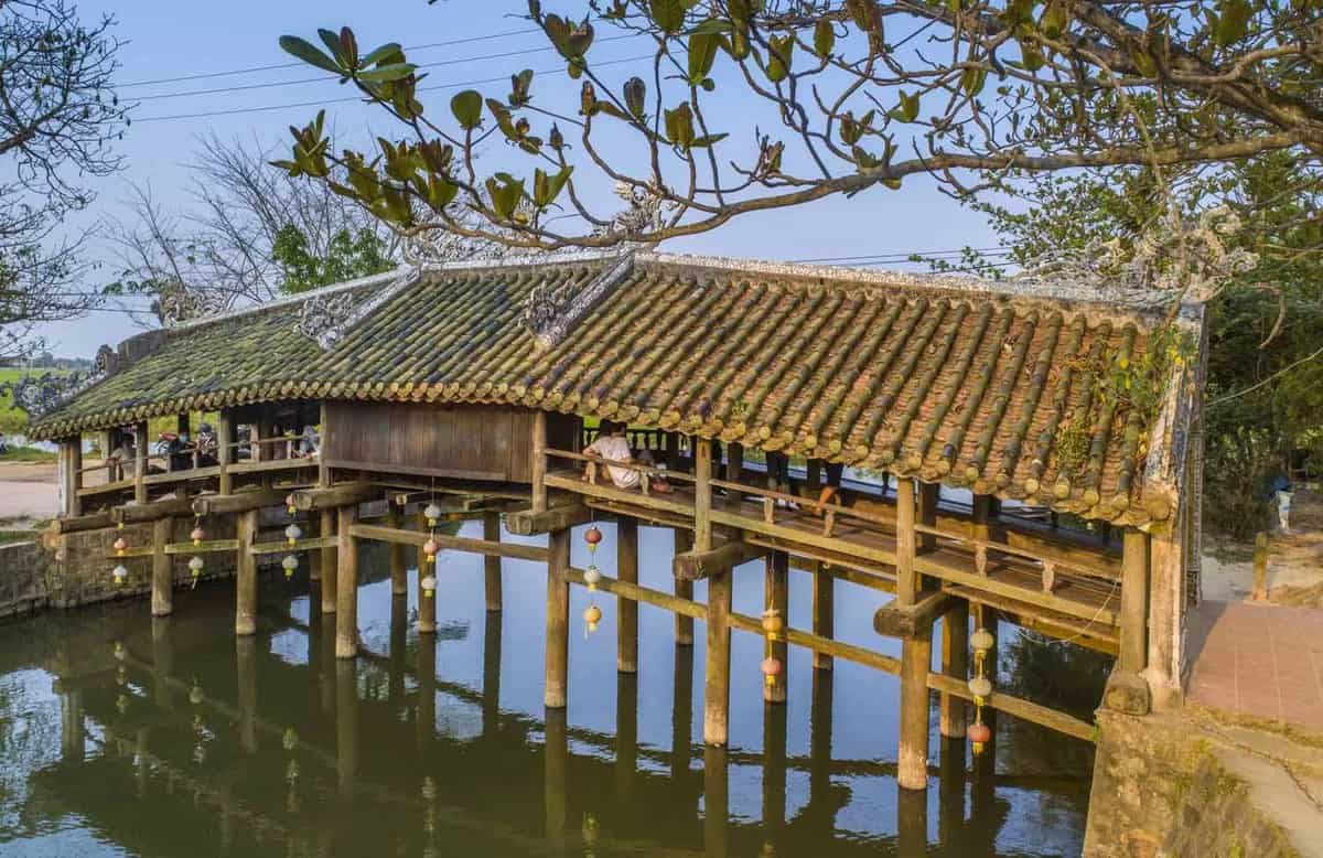 Discover Thanh Toan tile-roofed bridge in Hue
